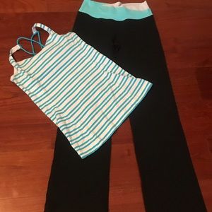 Lululemon tank and yoga pants - small